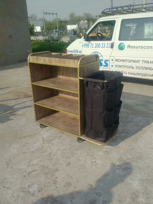 Тележка горничная для отеля, гостиницы