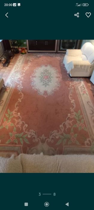 Ковер шерстяной,овальный