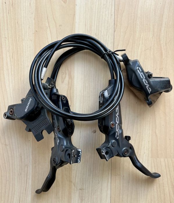 Shimano deore , sram code , tektro b twin, E. THIRTEEN cog 42 t