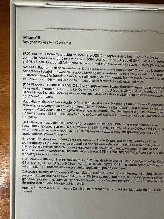 Продавам iphone 15