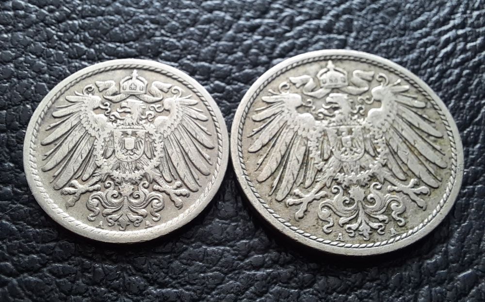 Стара монета/и 5 и 10 пфенига 1911 г. букви А - Германия- перфектни !