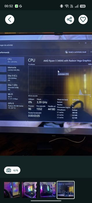 PC Gaming RX 580 32GB Ram R5