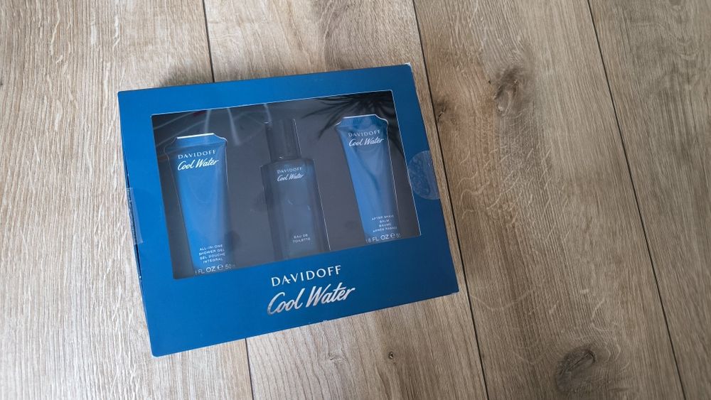 Cool Water Man - EDT 40 ml + gel de dus 50 ml + balsam după ras 50 ml