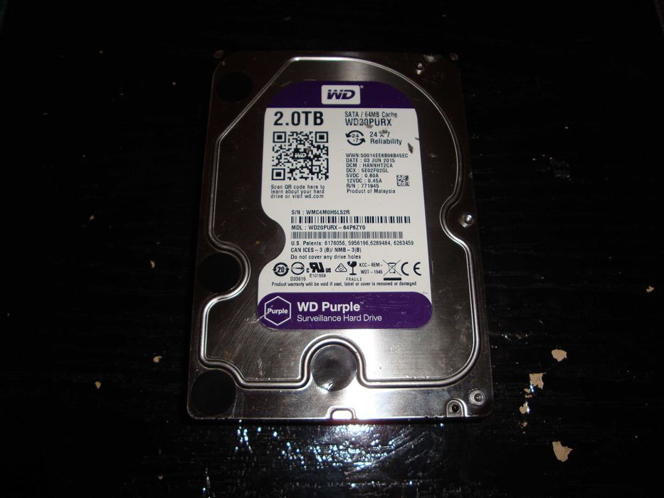 HDD Western Digital Purple WD20PURX 2TB sata 3.5" DVR Desktop