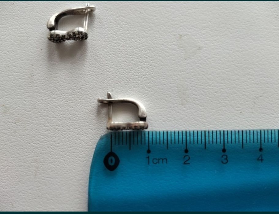 Сережки серебряные