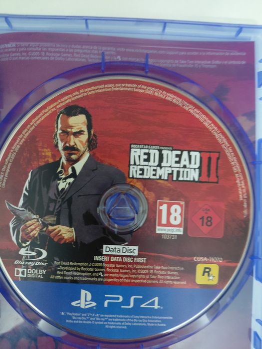 Red Dead Redemption 2 диск PS4
