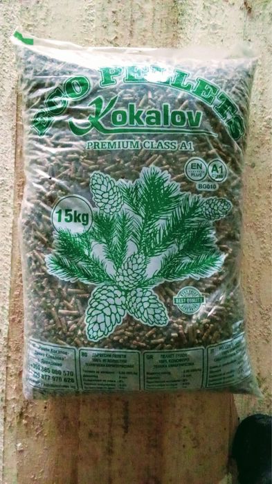 Пелети Кокалов 100% иглолистни клас А1