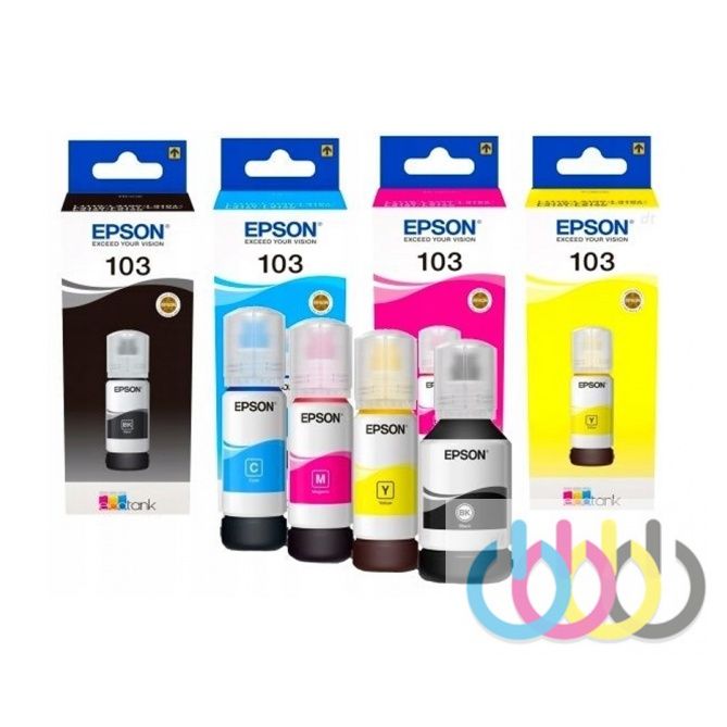 Оригинальные краска Epson для МФУ Epson  L3xxx L1xxx 4цвета