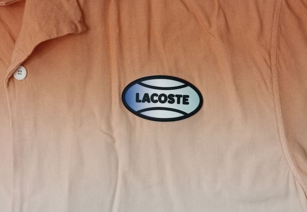 Lacoste Ombre Summer Woven Shirt оригинална риза M къс ръкав