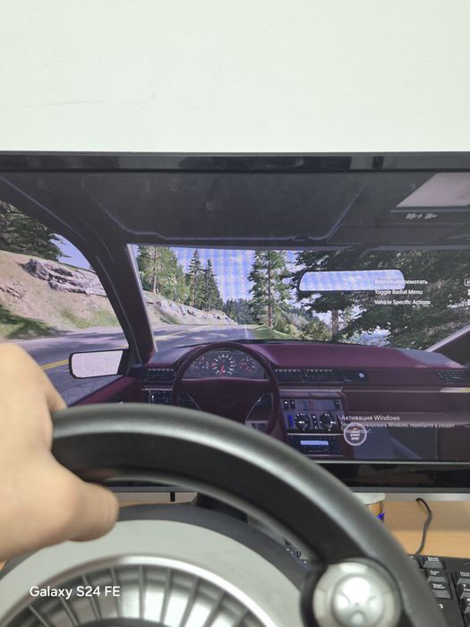 продаётся игровой компьютер с игровым рулем