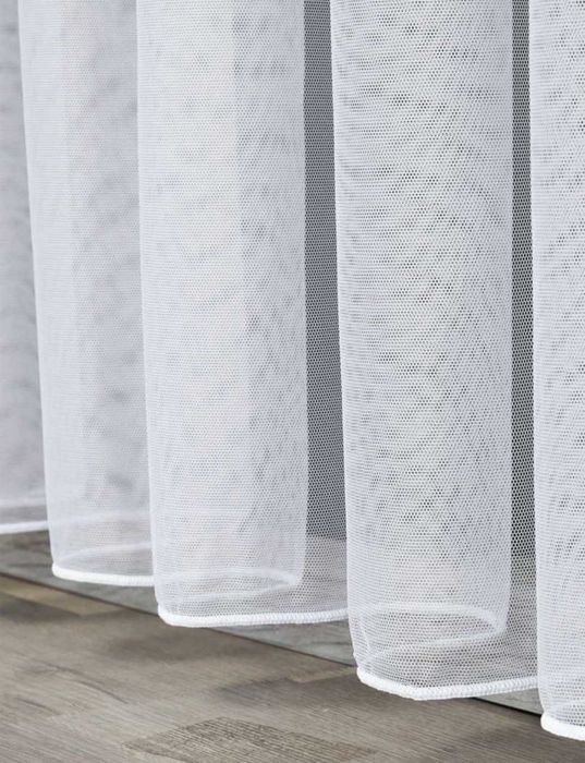 Тюль - белоснежный однотонный