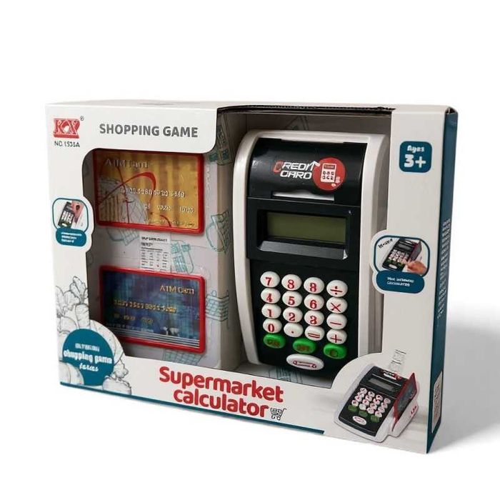 Детски POS терминал с карти, с калкулатор