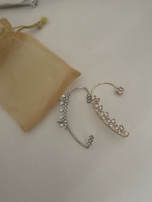 Корона + подарок сережки кафф