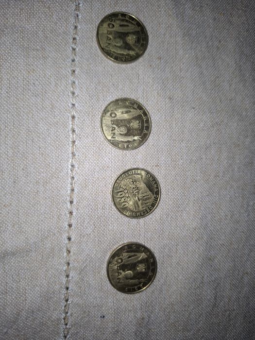 vând 7 monede de 50 bani 2019