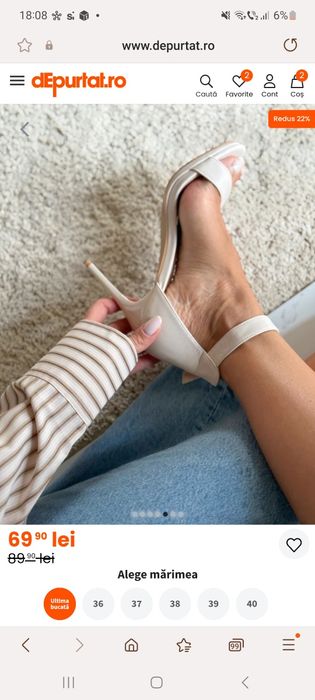 Sandale noi nr 35, în cutia originala