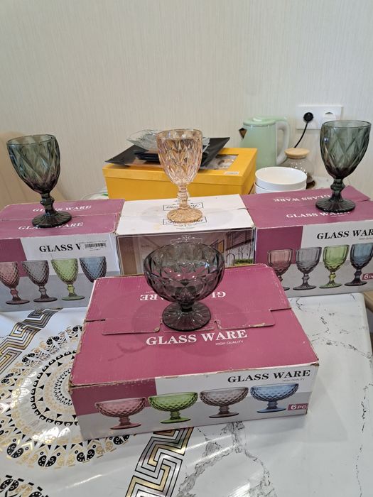 Посуда креманки фужеры