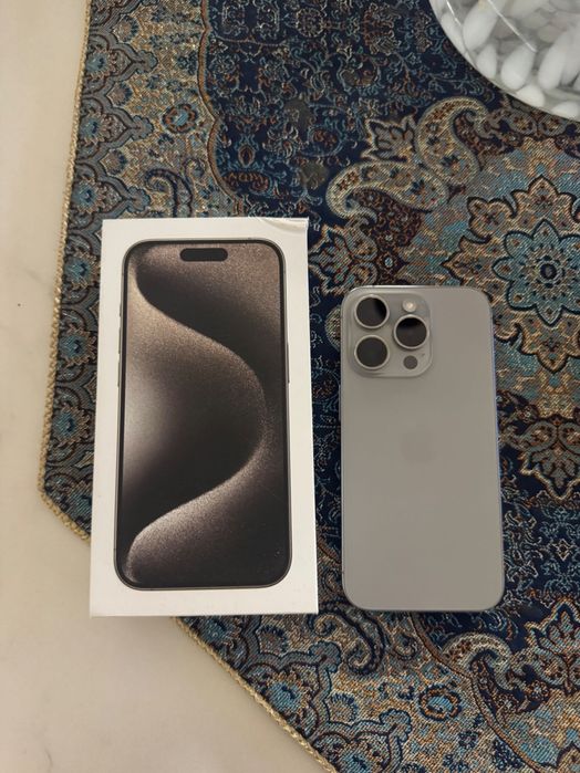 iPhone 15 pro in silver