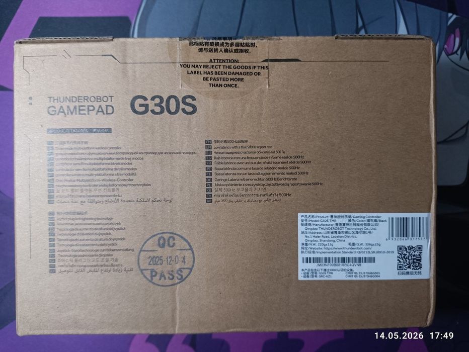 Геймад Thunderobot G30S (TMR Edition)
