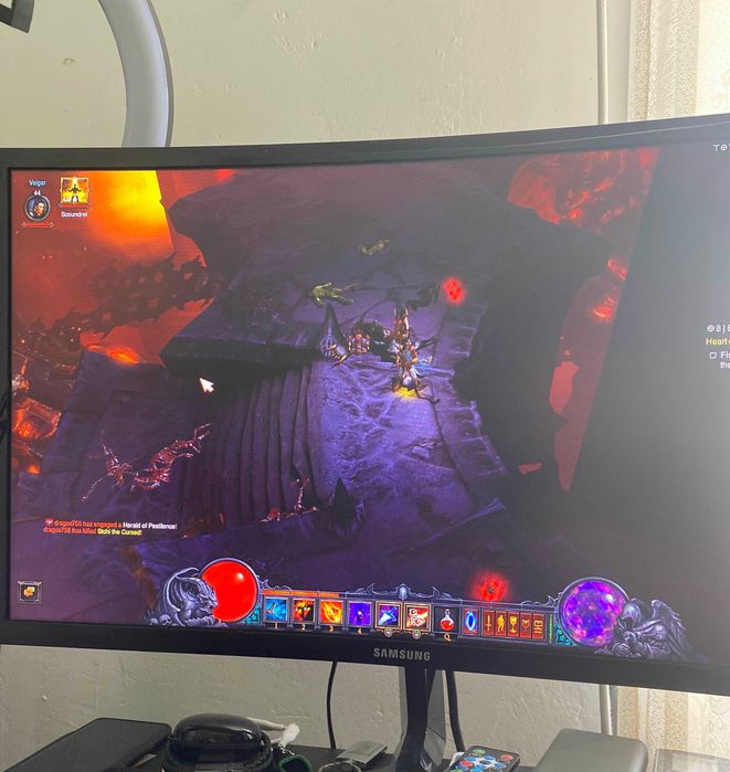 Monitor Gaming curbat LED SAMSUNG, 23.5", Full HD, 144 Hz