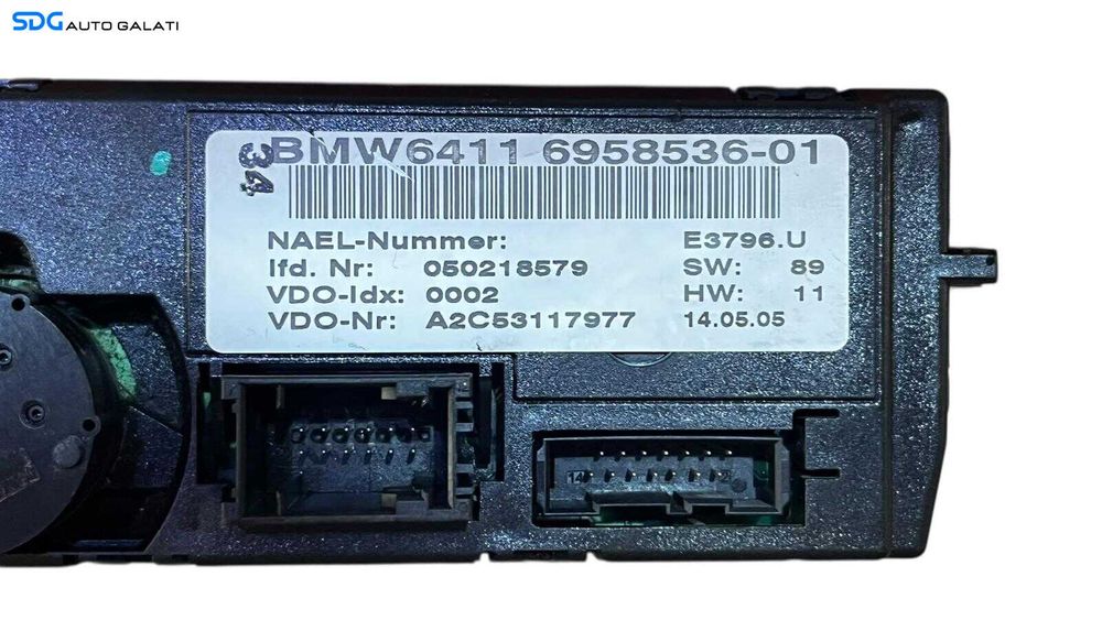 Panou Modul Unitate Comanda AC Aer Conditionat Clima Dublu Climatronic Dual Zone BMW Seria 3 E90 E91 2004 - 2011 Cod 6958536 [LC0788]