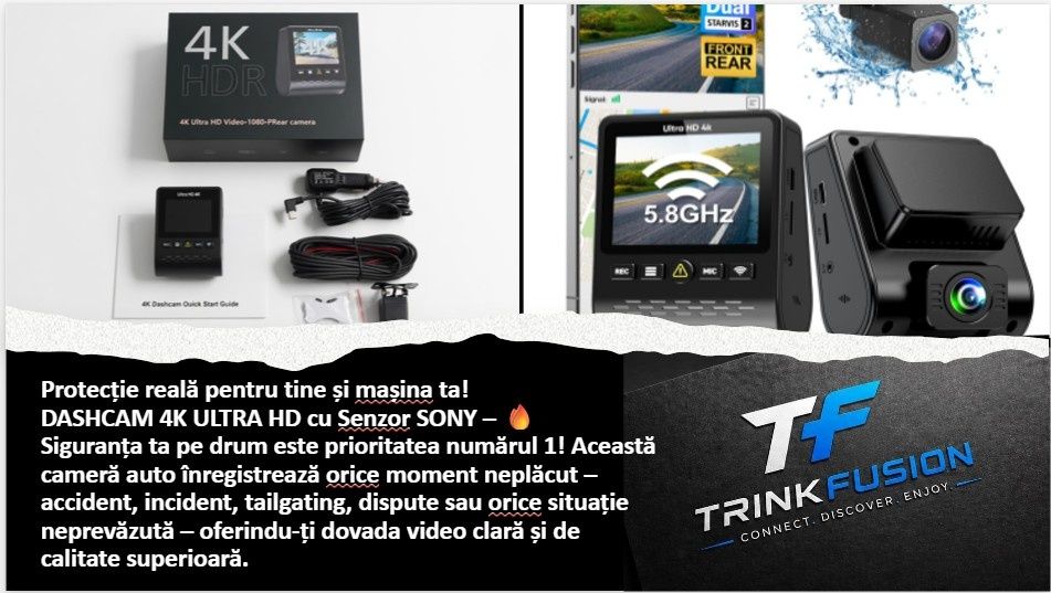 4K Camera de bord, Senzor Sony IMX335