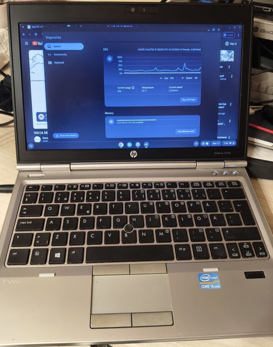 HP Elitebook 2570P, 12.5" HD i5 seria 3 4gb ram