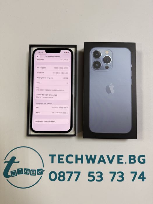 iPhone 13 Pro 512GB Sierra Blue 100%