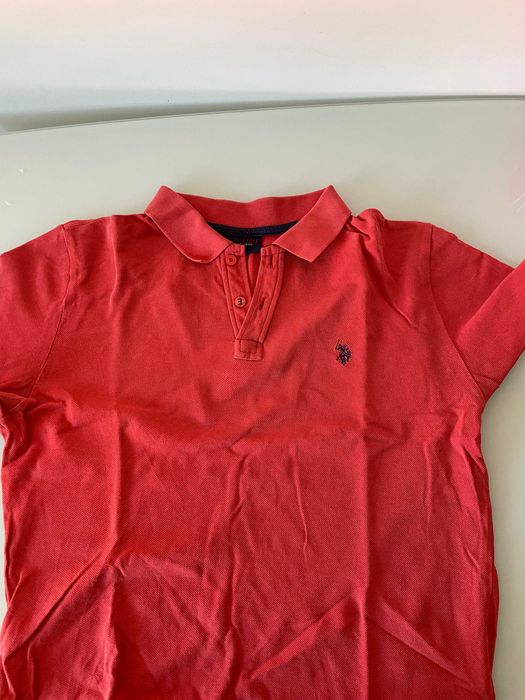 tricou polo rosu original-- marime M