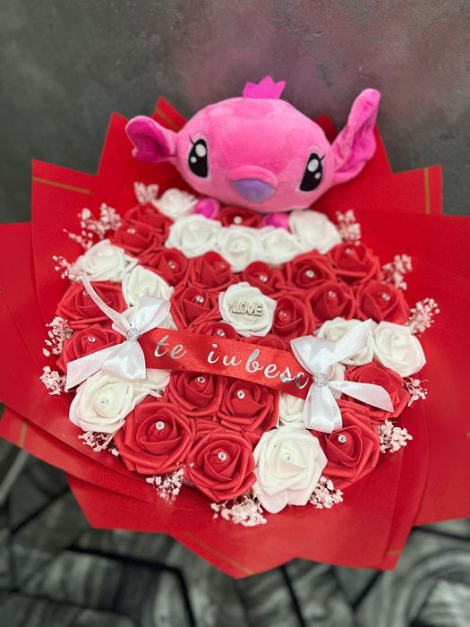 Buchet flori din spuma