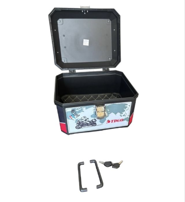 Куфар за мотоциклет , скутер , мотор , атв  45 ЛИТРА - ЦВЕТЕН