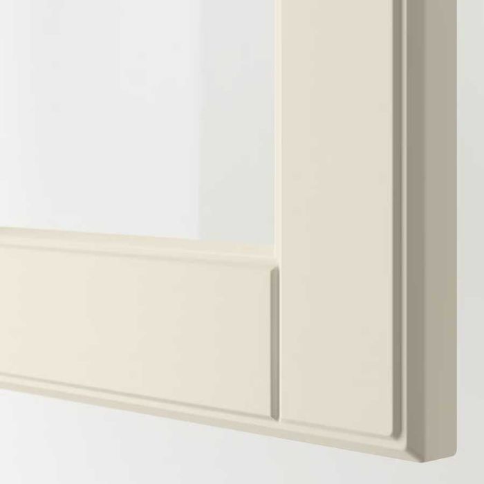 Ușă vitrină sticlă IKEA BODBYN 40x60 alb-murdar, nouă, sigilată