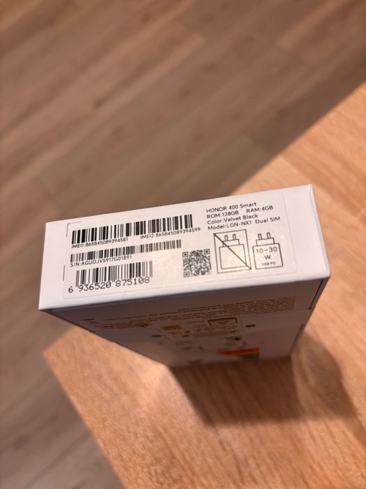 HONOR 400 Smart 5G 128 GB Velvet Black – Чисто нов, неотварян мобилен смартфон телефон черен