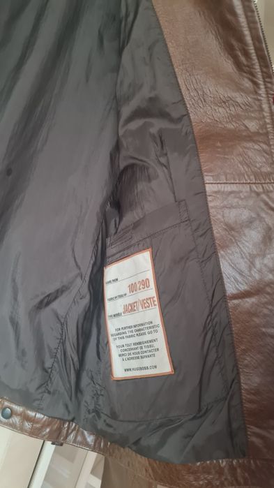 Geaca de piele naturala barbati Hugo Boss