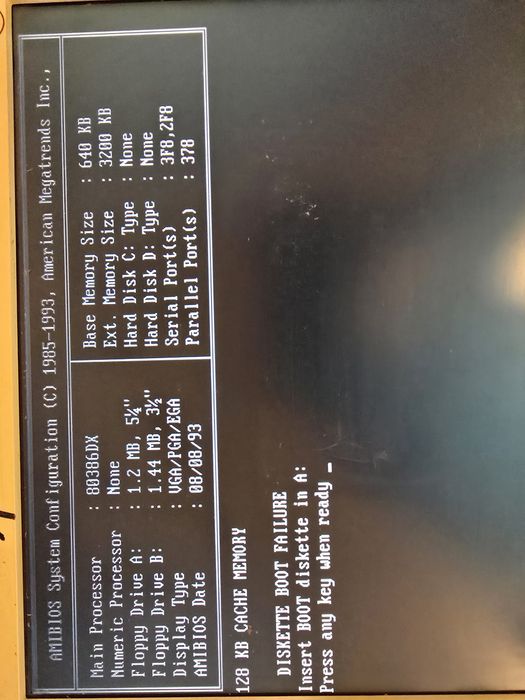 Kit AMD 80386DX placa video Trident