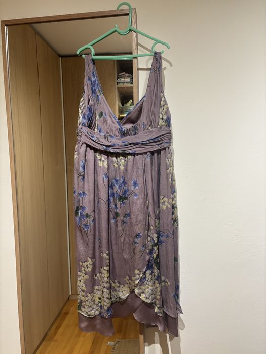 Rochie mov sin matase