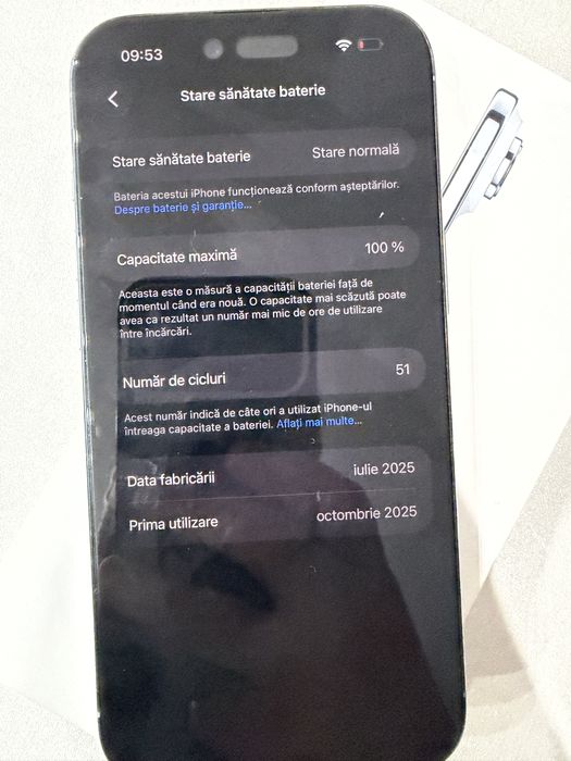 Iphone 17 Air ALB ca NOU 256GB ALB