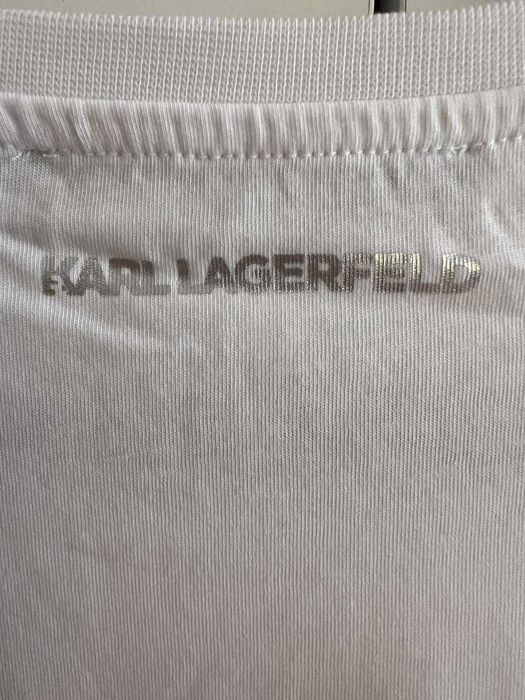 Нова дамска тениска KARL LAGERFELD - IKONIK 2.0, бяла