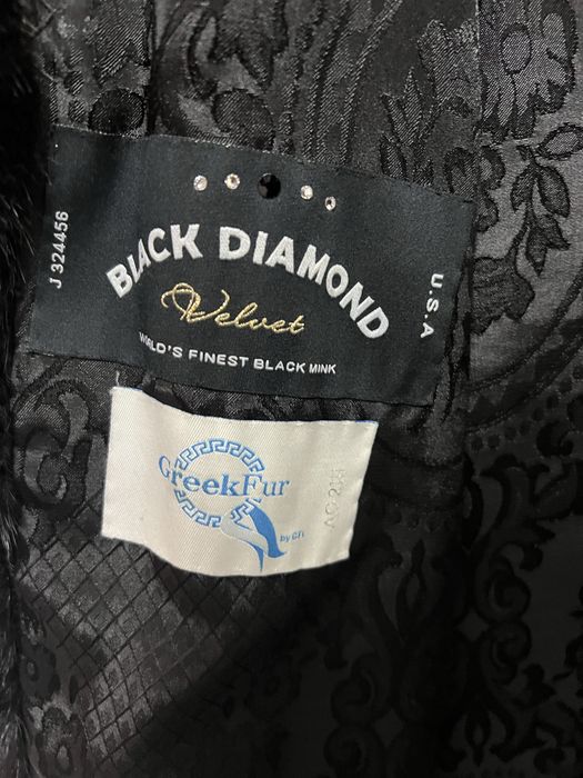 Шуба норковая «Black diamond”