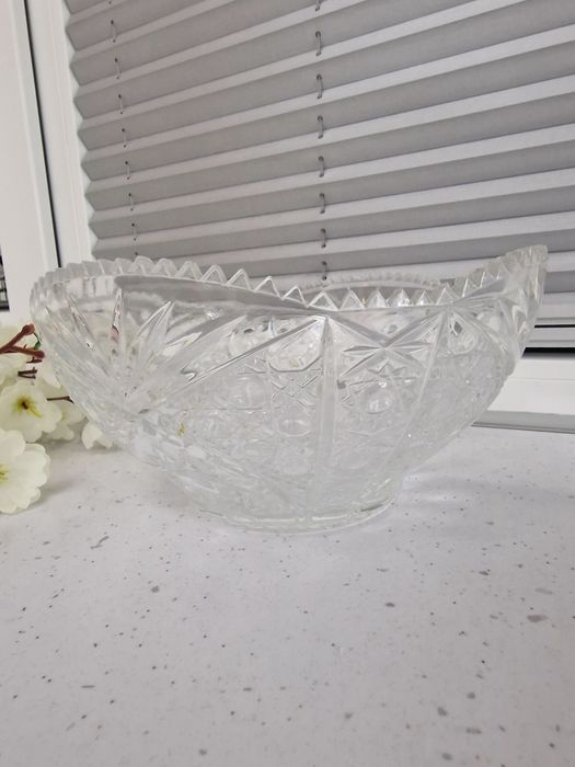 Ваза для фруктов хрусталь
