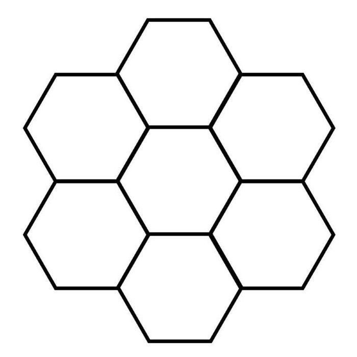Tavane luminoase led Honeycomb rece/neutru- 1 hexagon