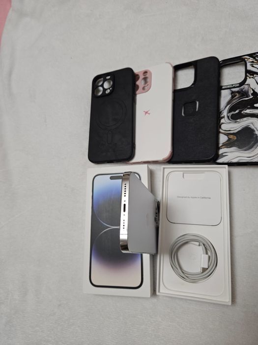 IPhone 14 Pro Max, Silver, 128 Gb, Stare Impecabila, Full box