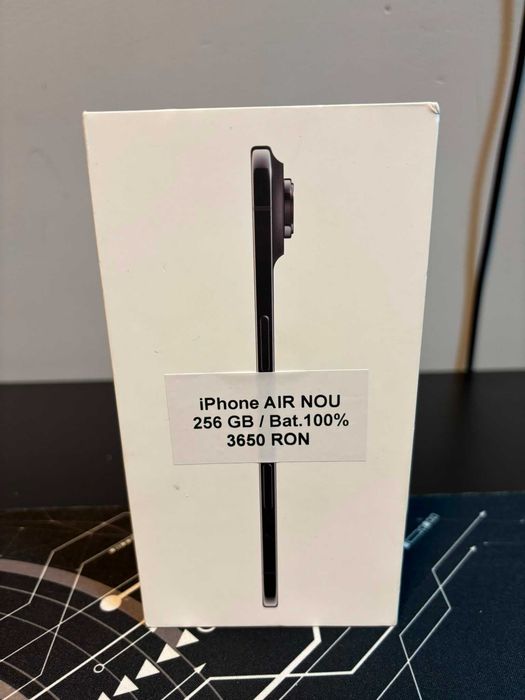 iPhone AIR BLACK / 256 GB / Bat.100% / 38 Cicluri / Garantie 2 ANI * Krom Amanet Margeanului *