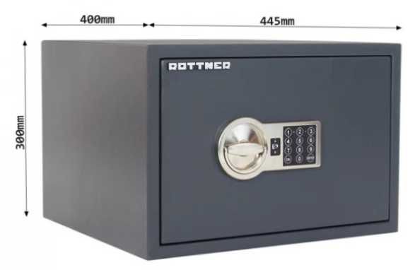 Seif certificat antiefracție Rottner Power Safe 300 – S-2, închidere electronică