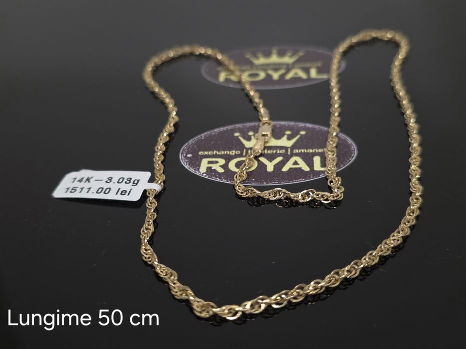 Bijuteria Royal: Lanț aur 14k/3.03 gr