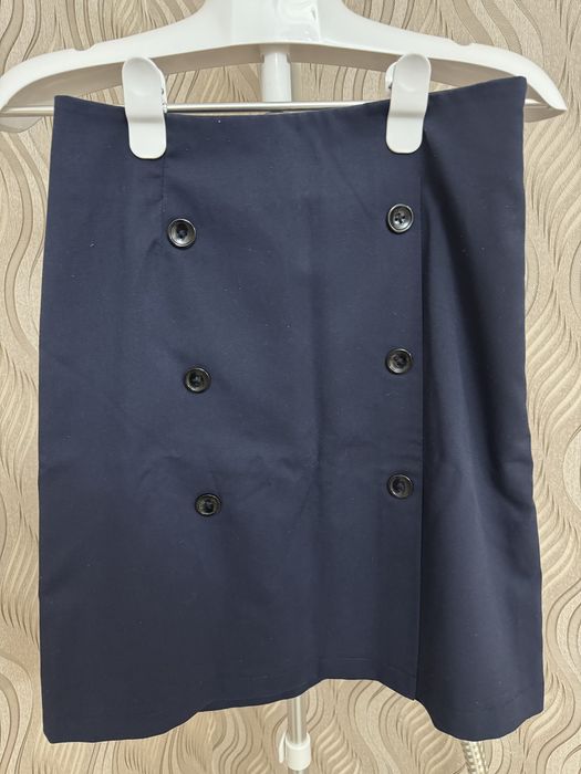 Юбка школьная темно-синяя