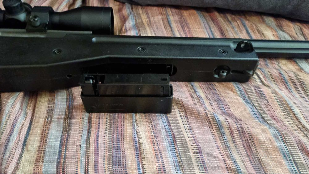 Airsoft Sniper AWP сгъваема + оптика Konus М30 1.5-6x44