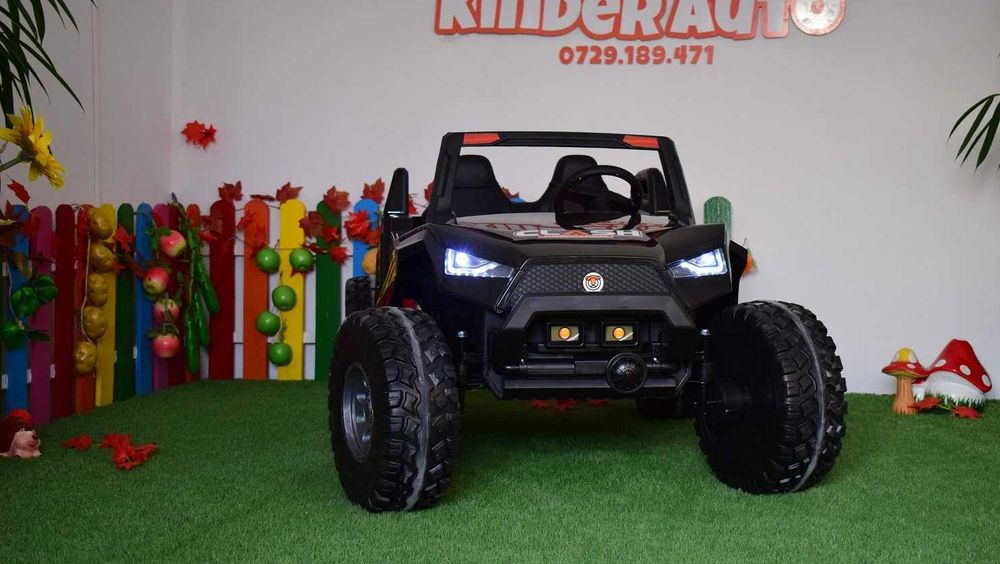 UTV electric cu 4 locuri, Kinderauto XXL Buggy 400W 24V 14Ah Black
