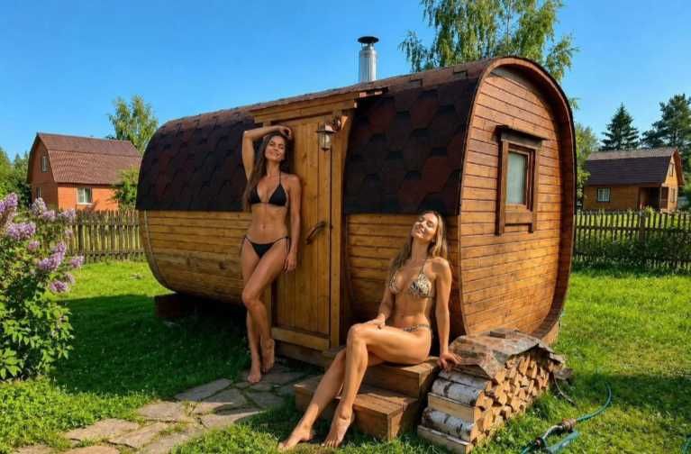 Баня-бочка под ключ