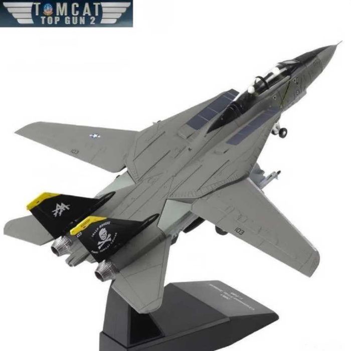 Macheta avion metalica Grumman F-14A Tomcat Top Gun 20cm