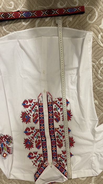 Дамска Памучна риза с красива ръчна бродерия!